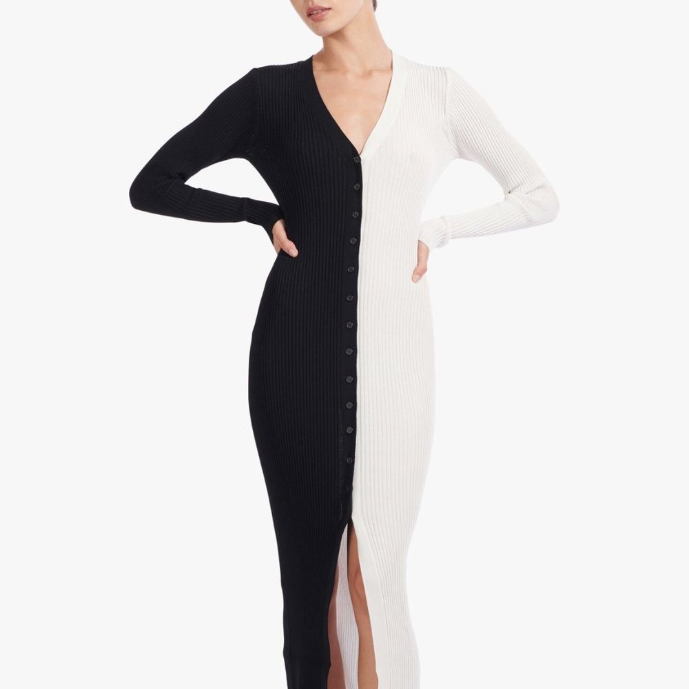 STAUD CLOTHING SHOKO SWEATER DRESS
